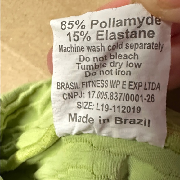 Booty By Brabants Green Textured Sports Bra - Picture 3 of 3